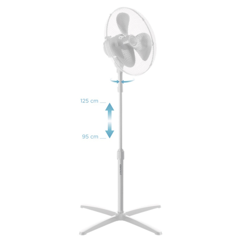CONCEPT VS5051 Stojanový ventilátor bílý