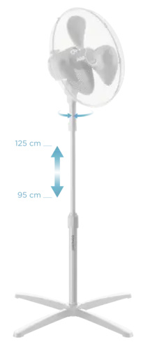 CONCEPT VS5051 Stojanový ventilátor bílý