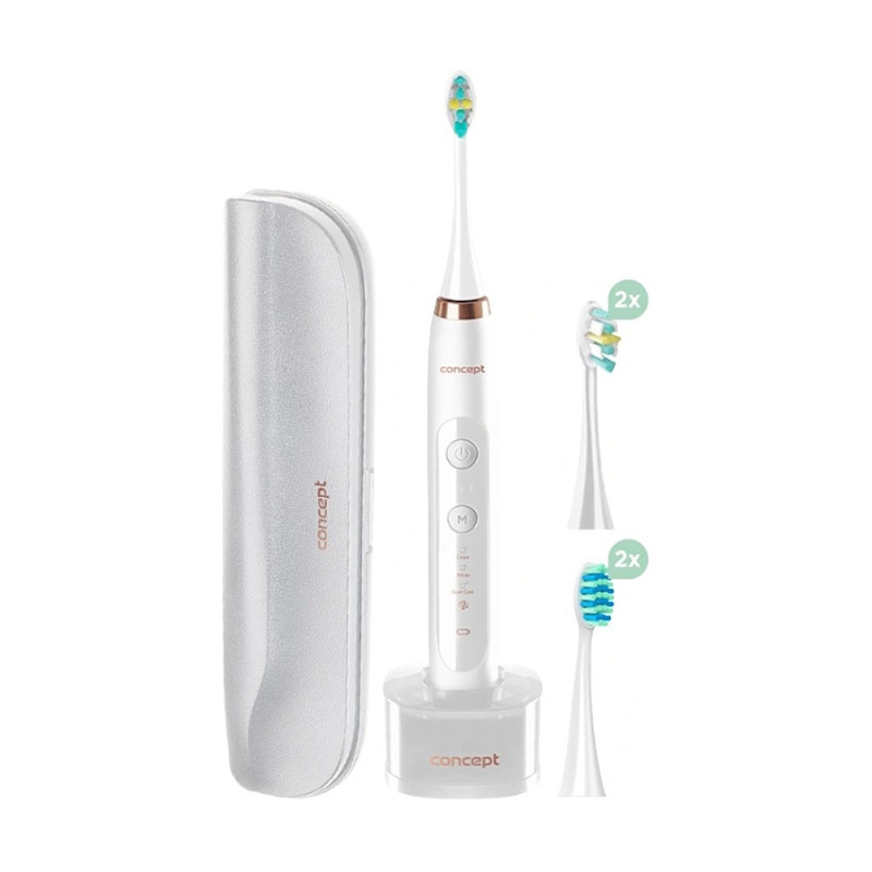 Concept Sonický zubní kartáček s cestovním pouzdrem PERFECT SMILE, white ZK7010