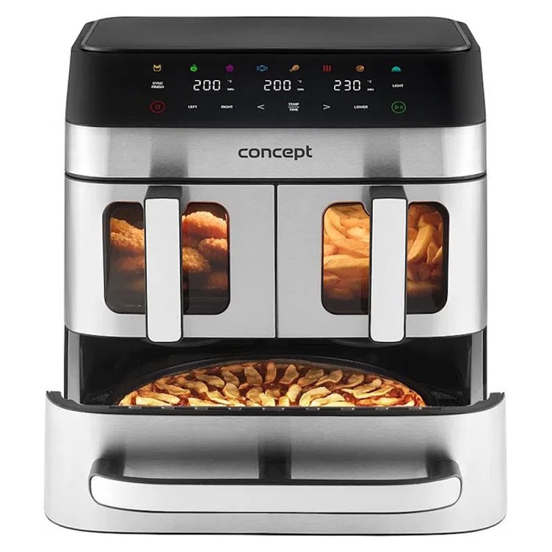 CONCEPT FR9000 Horkovzdušná fritéza pizza trio 18,5 l