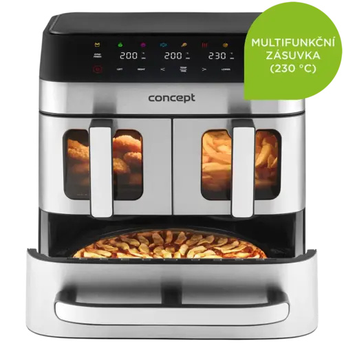 CONCEPT FR9000 Horkovzdušná fritéza pizza trio 18,5 l