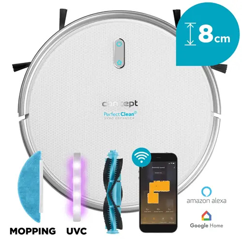 Concept Robotický vysavač s mopem 3v1 Perfect Clean Gyro Defender UVC VR2021