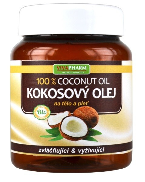 VIVAPHARM Kokosový olej 100% kosmetický 380 ml