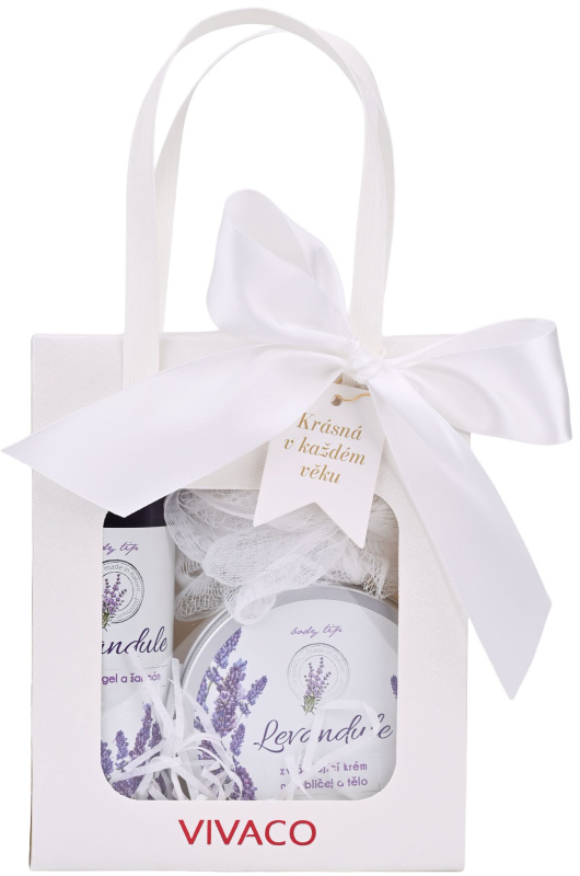 Vivaco Dárková taška kosmetiky s levandulovým olejem