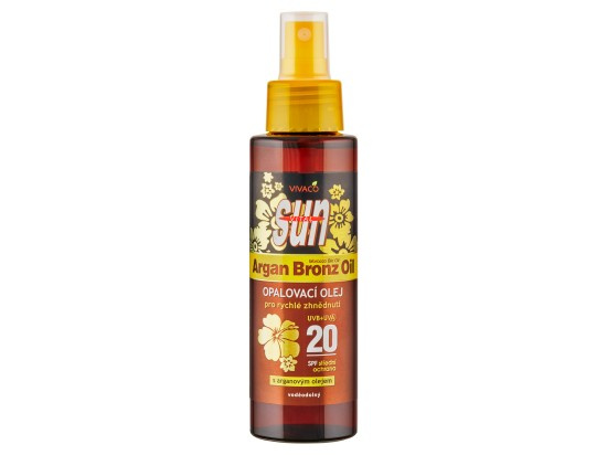 SunVital Argan Oil opalovací olej SPF20 100 ml