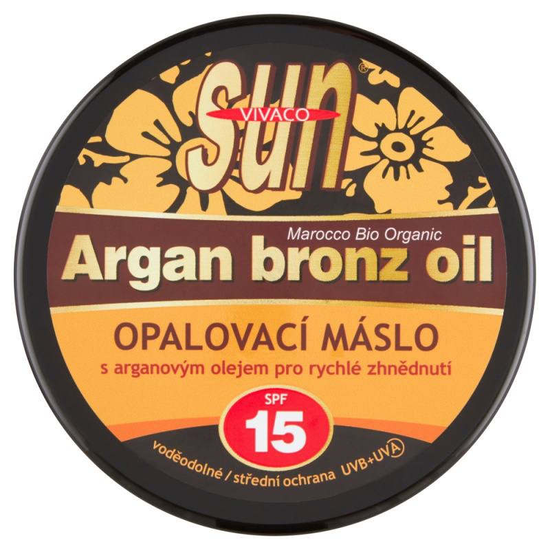 Opalovací máslo s arganovým olejem SPF 15 200 ml
