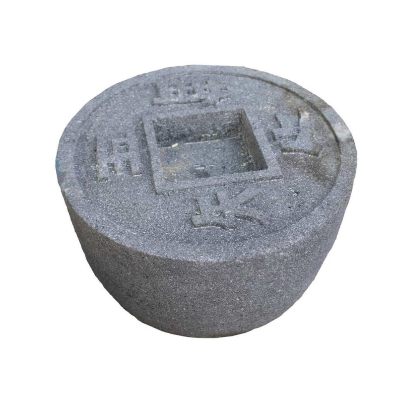 Tsukubai Zenigata 30 cm - láva