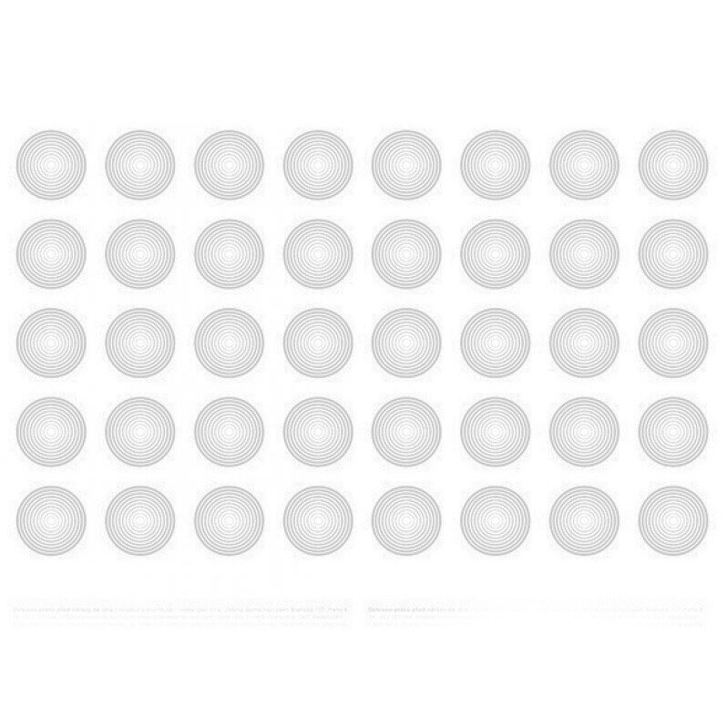 Ochranné samolepky - kolečka s bílými pruhy 40 ks