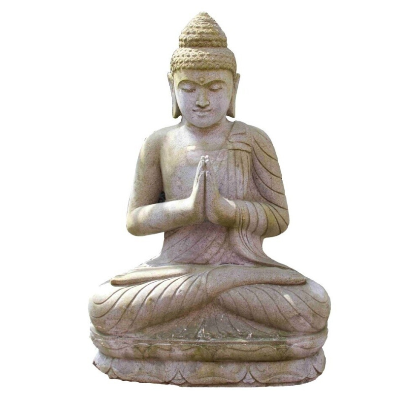 Buddha Atmandiali Mudra 88 cm - river stone