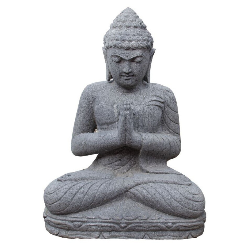 Buddha Atmandiali Mudra 60 cm - river stone 