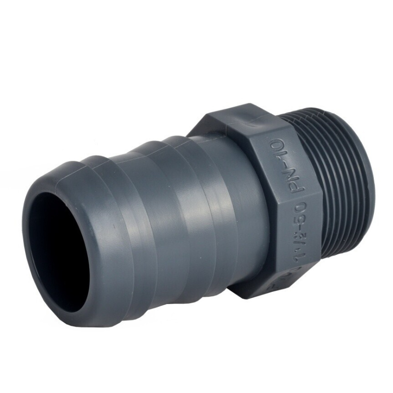 PVC hadicový trn 50 mm x 1 1½ "vnější závit