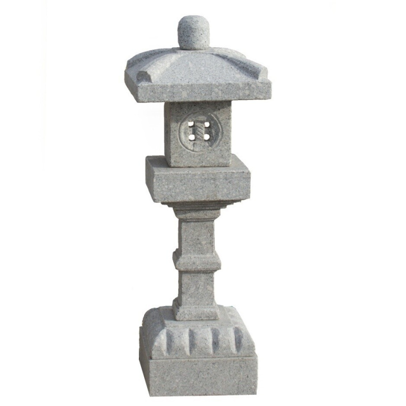 Japonská lampa Eitokoji 60 cm - šedá žula