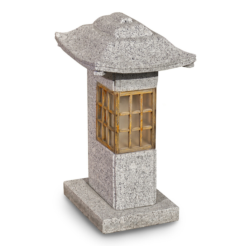 Japonská vstupní lampa 60 cm - šedá žula