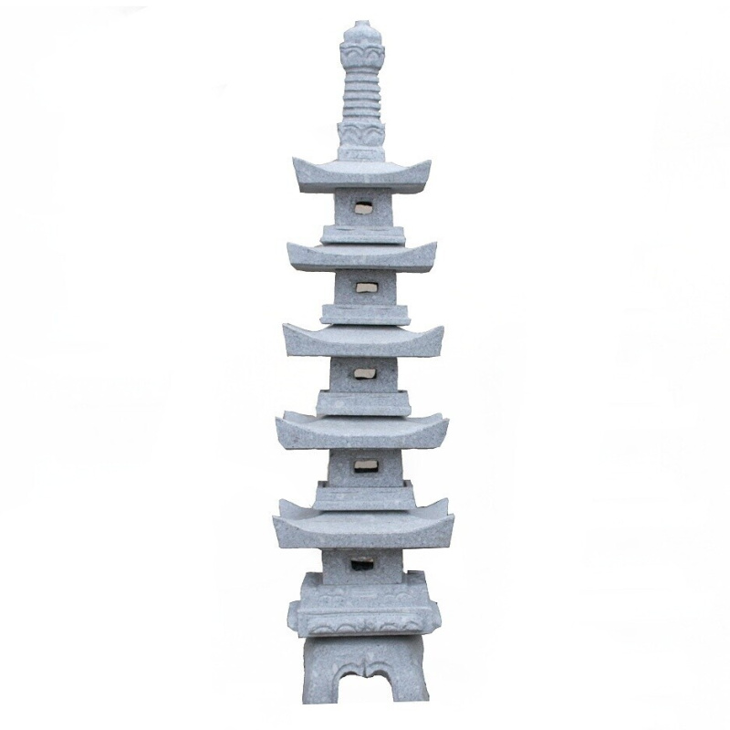 Tokushu Go Ju Tou Pagoda 60 cm - šedá žula