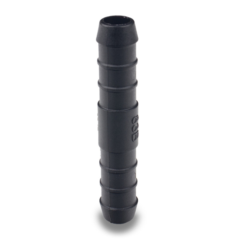 Přímá hadicová černá spojka 12 mm