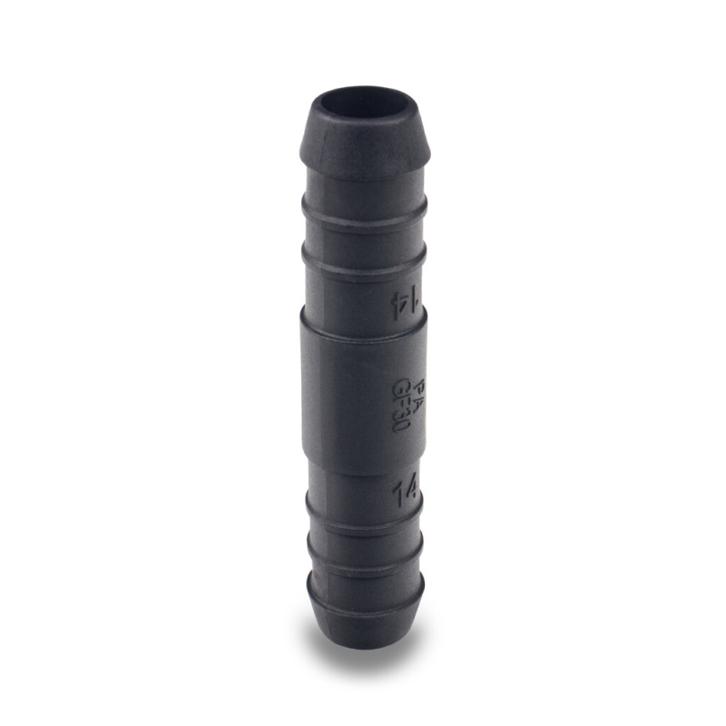 Přímá hadicová černá spojka 14 mm