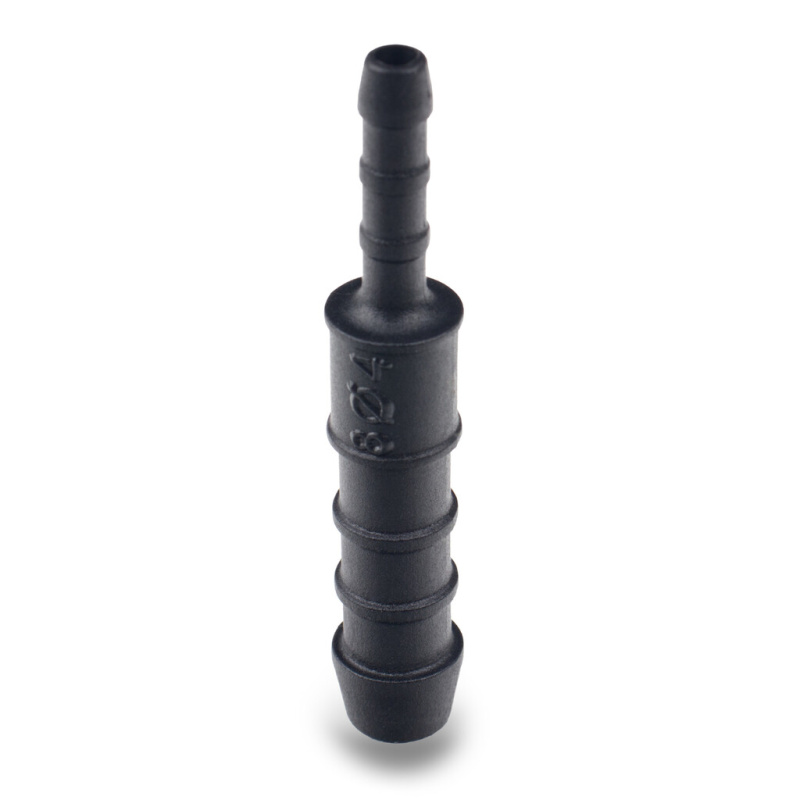Přímá redukční spojka černá 4/8 mm