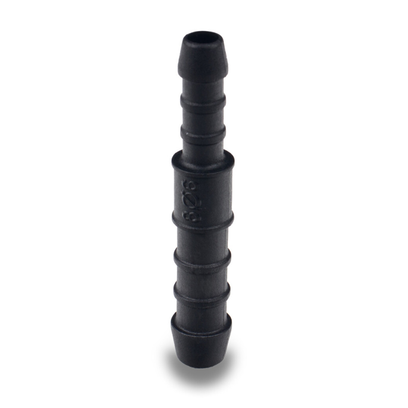 Přímá redukční spojka černá 6/8 mm