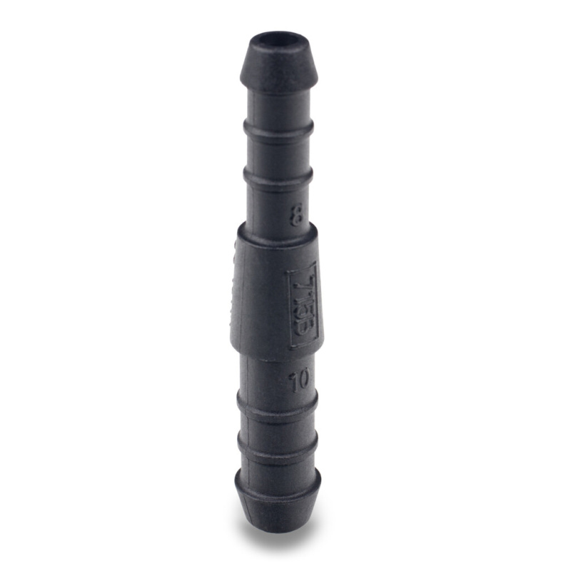 Přímá redukční spojka černá 8/10 mm