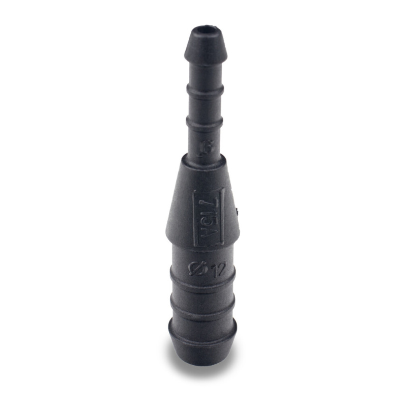 Přímá redukční spojka černá 6/12 mm