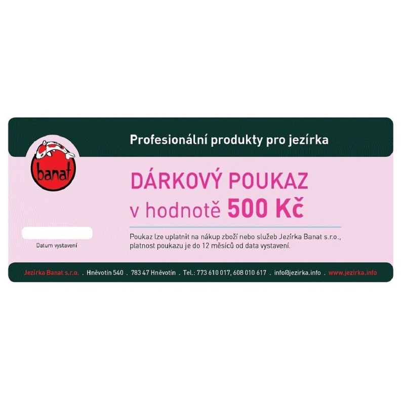 Dárkový poukaz 500 Kč