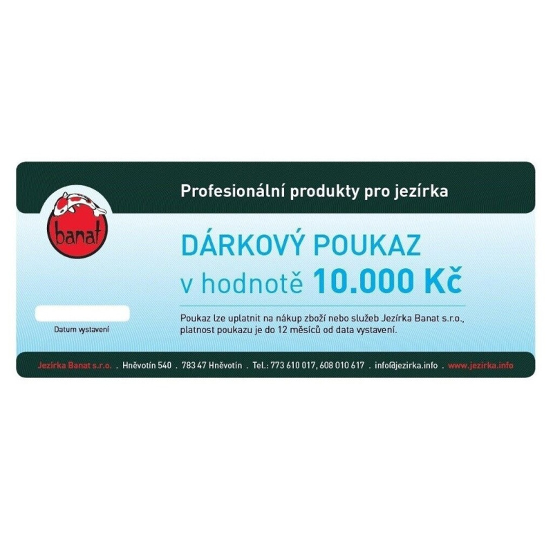 Dárkový poukaz 10.000 Kč
