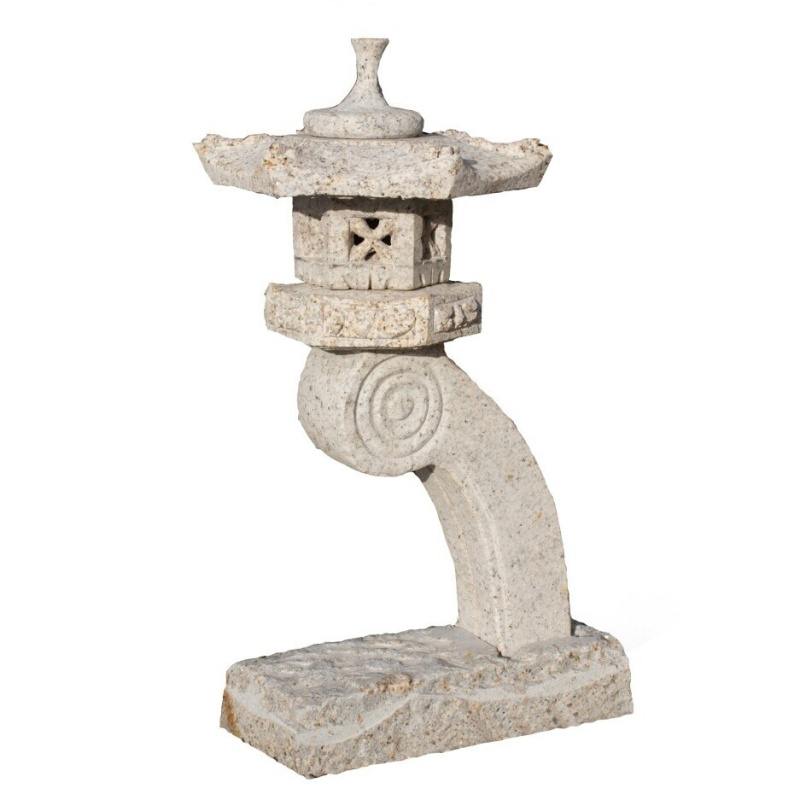 Japonská lampa Rankei 50 cm - žlutá žula