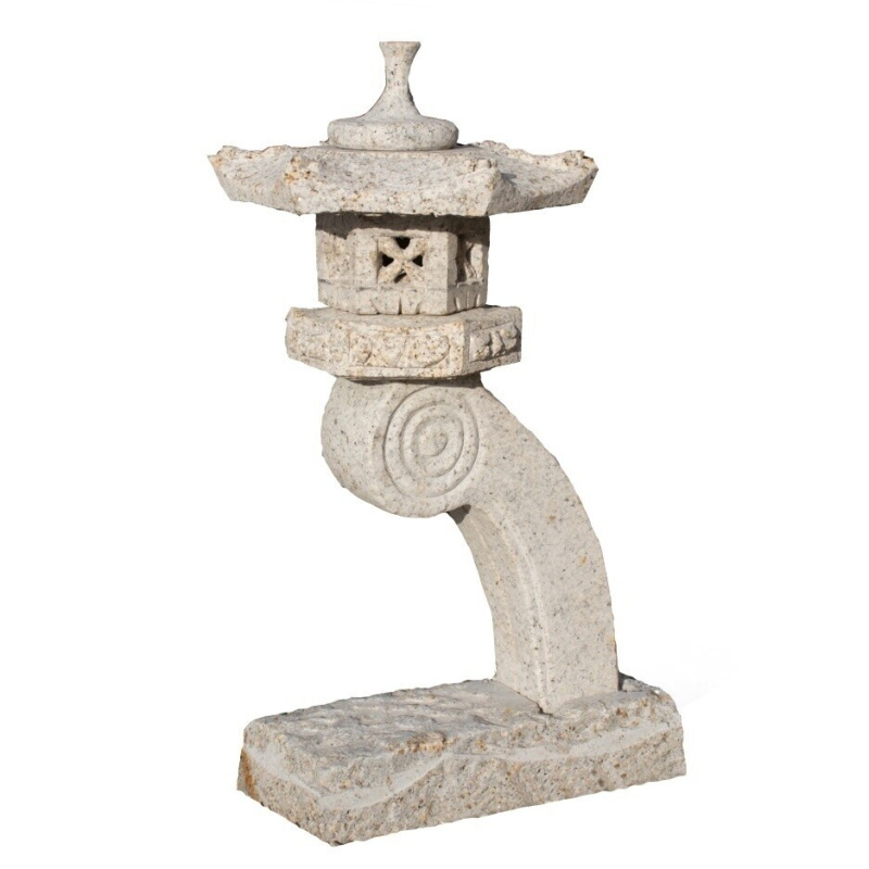 Japonská lampa Rankei 75 cm - žlutá žula