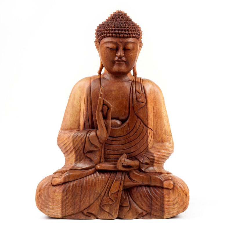 Buddha Vitarka Mudra 60 cm - dřevořezba