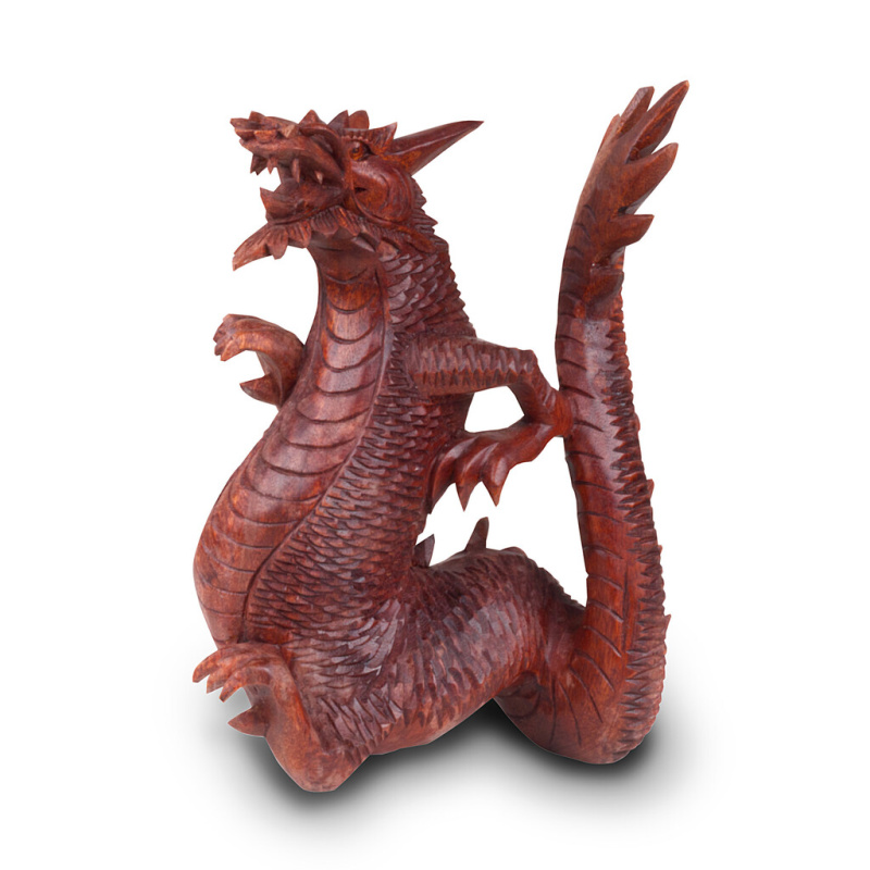 Drak 30 cm - dřevořezba