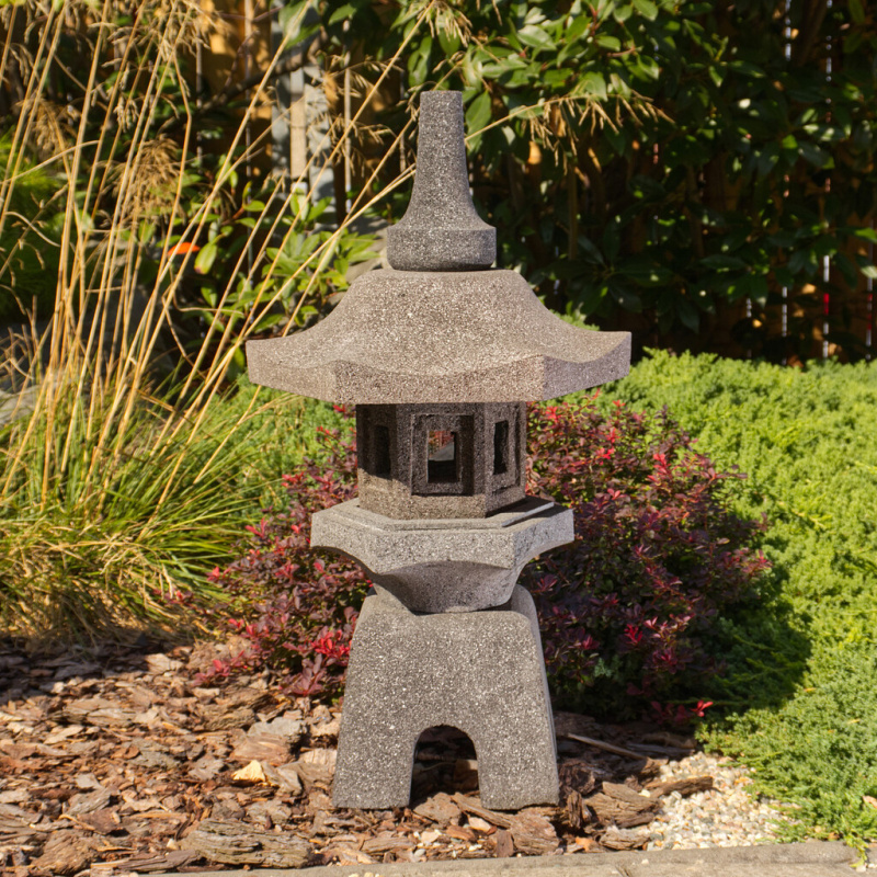Japonská lampa Rokkaku Yukimi 65 cm - láva