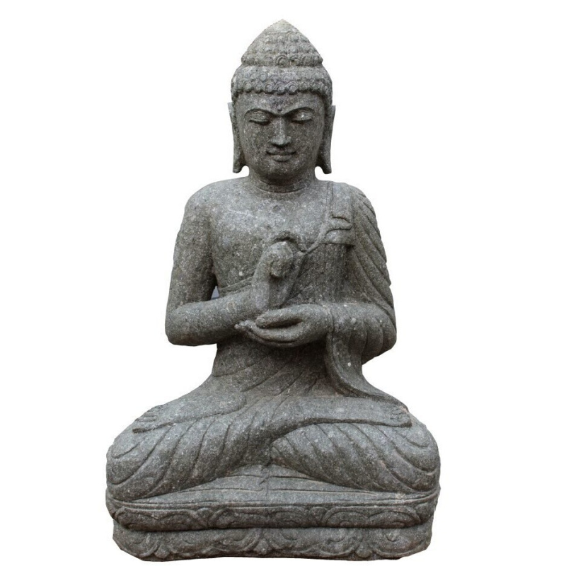 Buddha Dharmachakra Mudra 80 cm - přírodní kámen