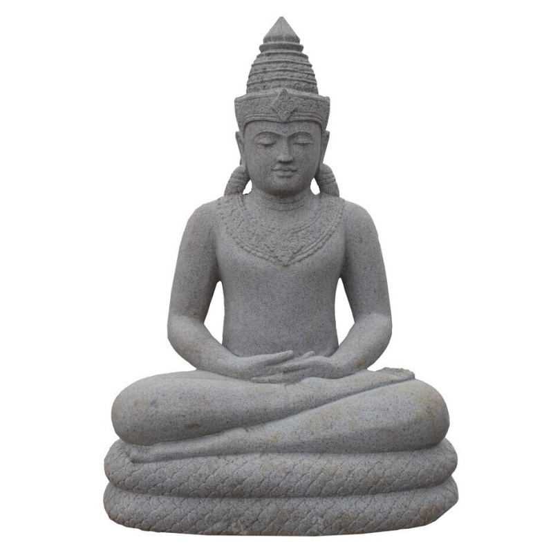 Buddha Dhayana Mudra 100 cm - river stone