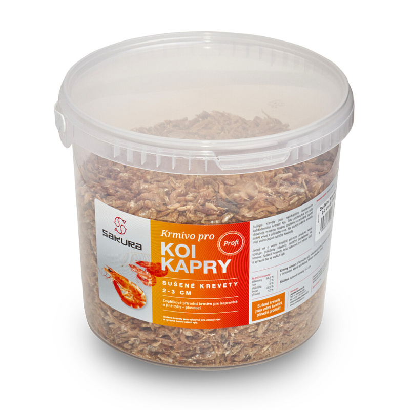 Sušené krevety 2-3 cm 5 l 650 g