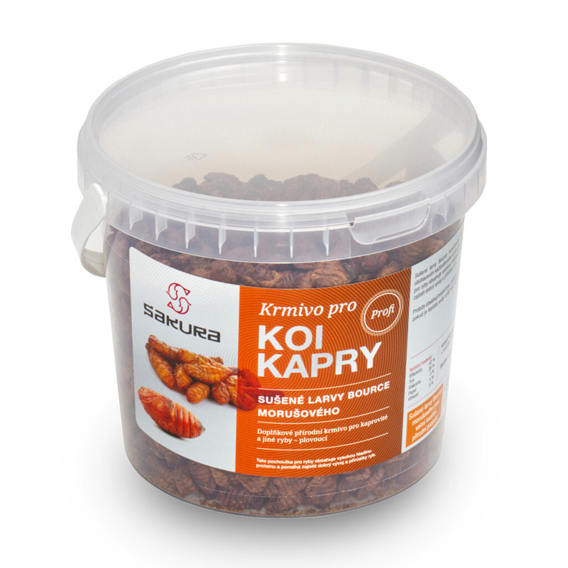 Sušené larvy bource morušového 2 l 500 g