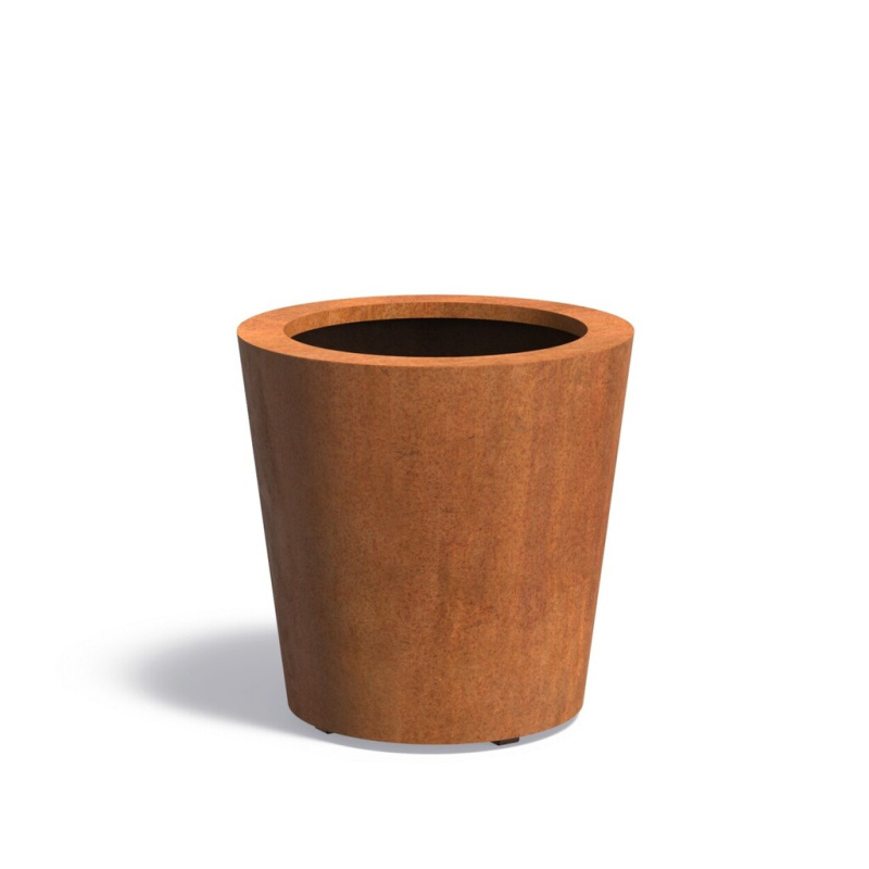 Cortenový květináč kónický 60 cm