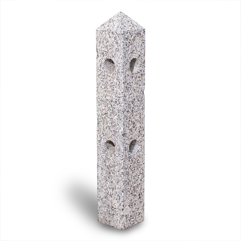 Žulový plotový sloupek - rohový 60 cm