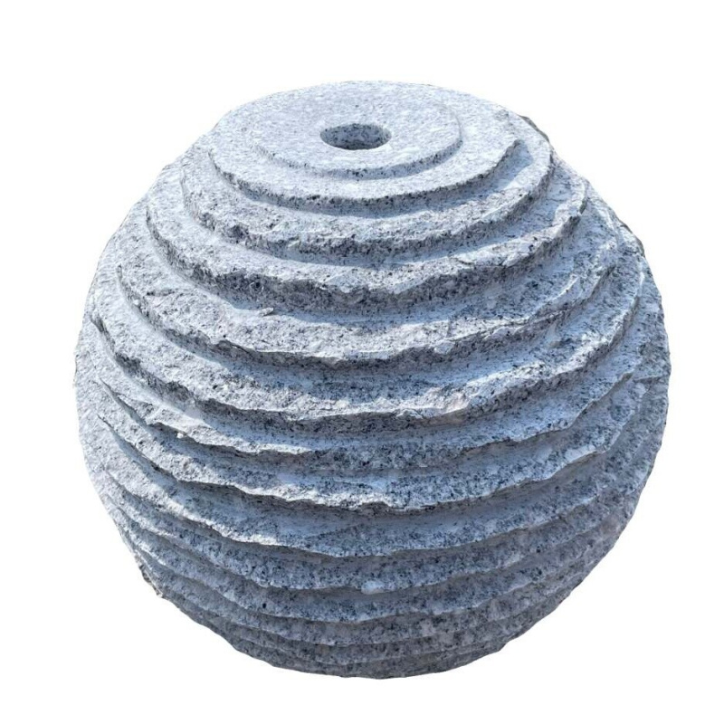 Vývěrový kámen s vlnkami pr. 30 cm- šedá žula