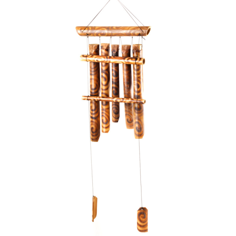 Bambusová zvonkohra - pálená 45 cm