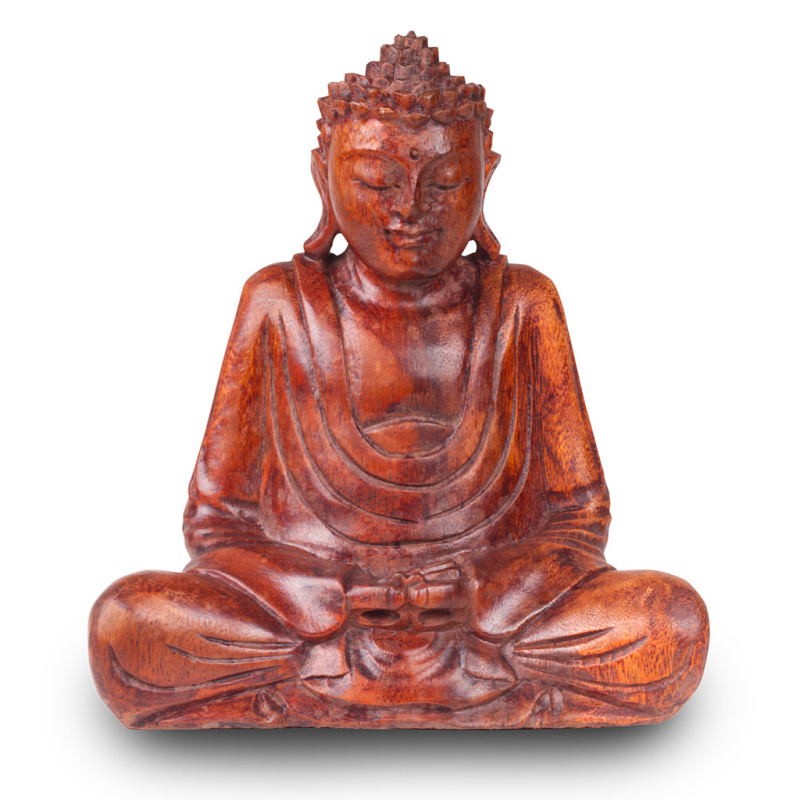 Buddha Dhayana Mudra 20 cm - dřevořezba