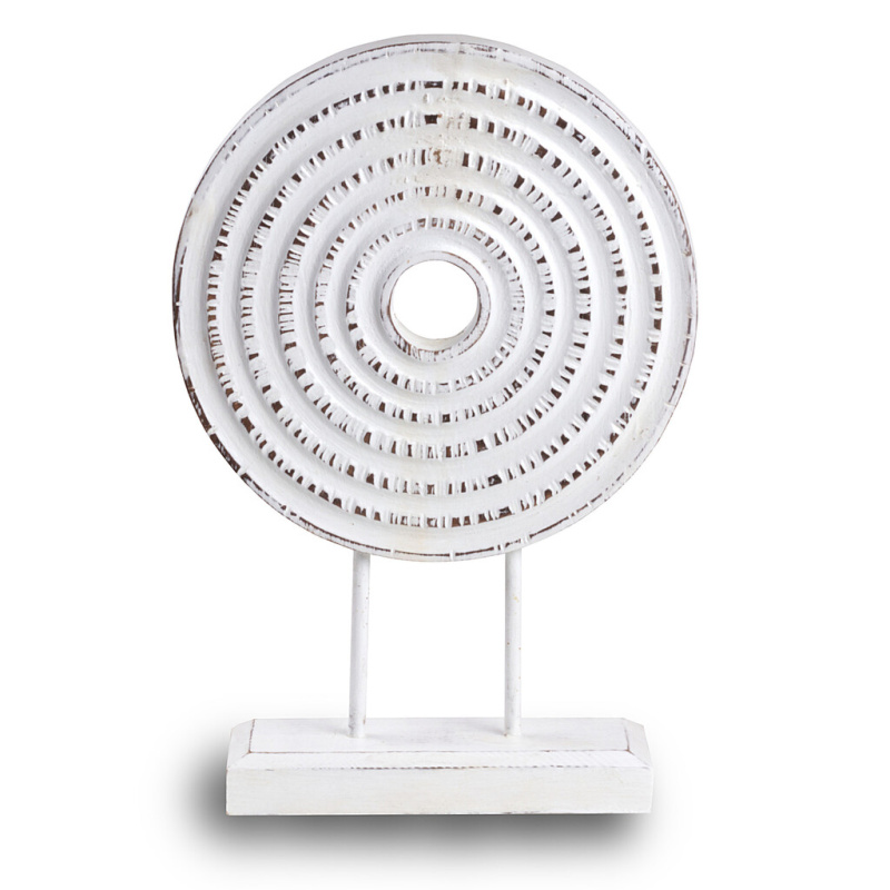 Dřevěná dekorace kruh - 40 cm