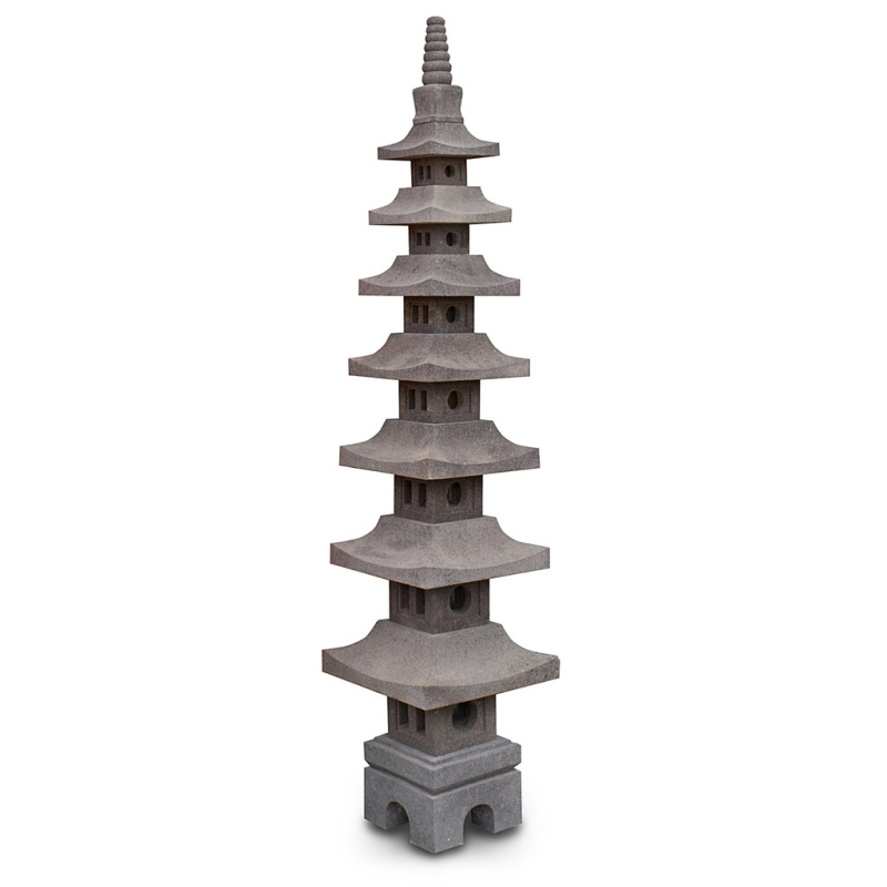 Japonská lampa Pagoda 230 cm - láva