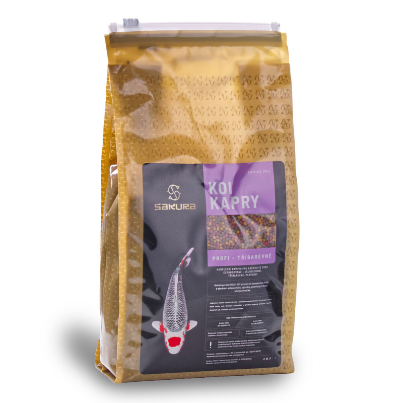 Tříbarevné krmivo - 3 mm (1500 g) krmivo pro koi