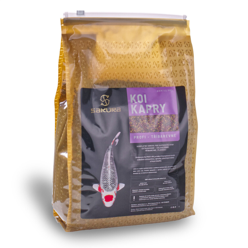 Tříbarevné krmivo - 3 mm (4000 g) krmivo pro koi