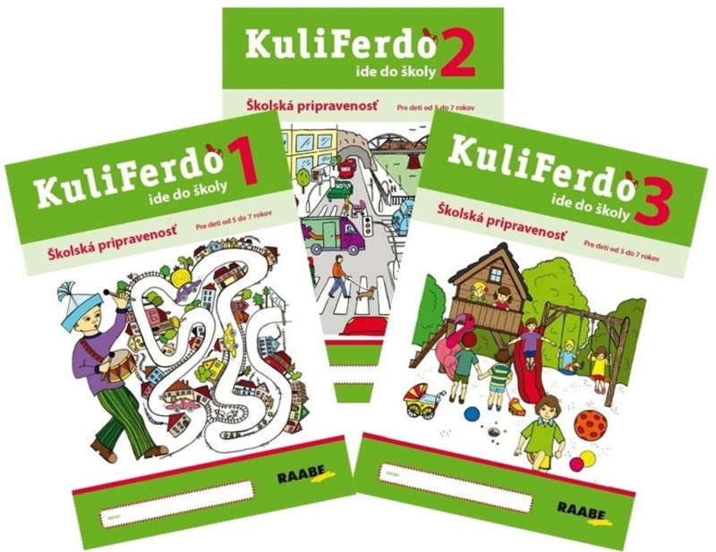 Kuliferdo ide do školy (komplet 1 - 3) (Pracovné zošity) - kniha z kategorie Mateřská škola a předškoláci