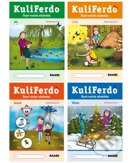 Kuliferdo štyri ročné obdobia - školská pripravenosť (4 ks) - kniha z kategorie 1. stupeň