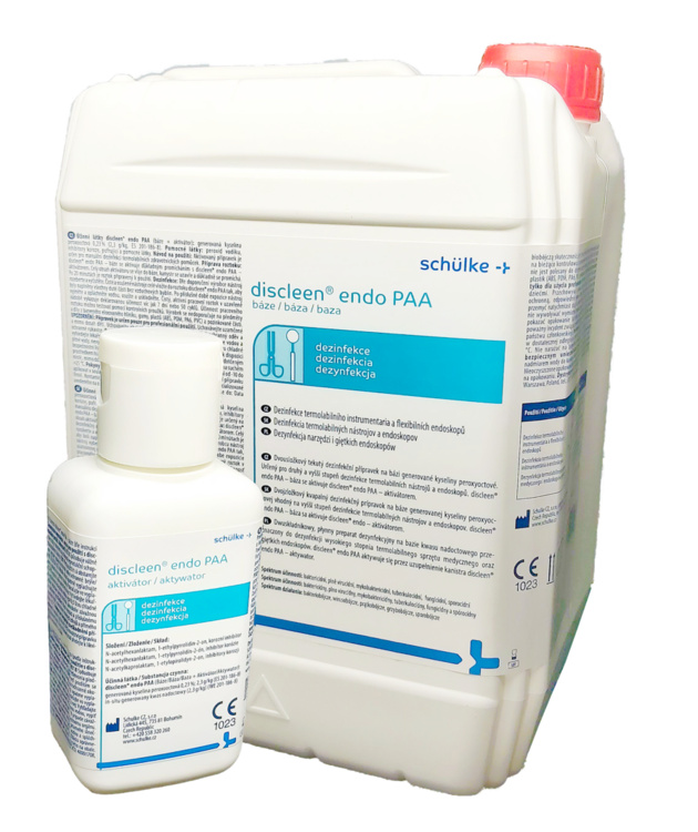 Schülke Discleen Endo PAA set - 4940ml + 60g + kontrolní proužky