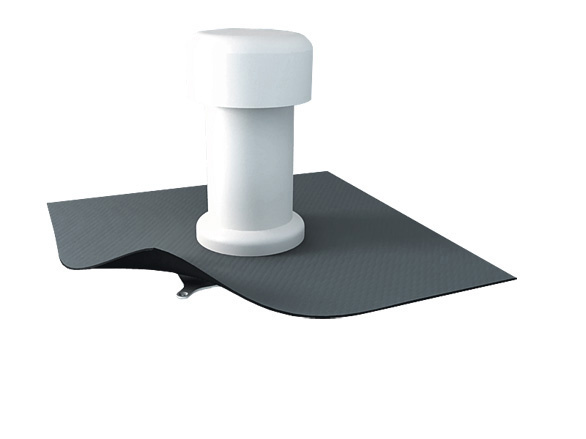 Odvětrávací komínek s integrovaným PVC límcem o průměru 125mm
