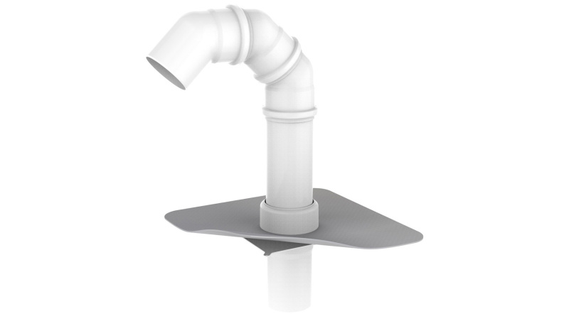 Prostup pro kabely s integrovaným PVC límcem o průměru 75mm