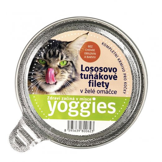 85 g Yoggies mistička pro kočky s lososem, tuňákem a želé omáčkou